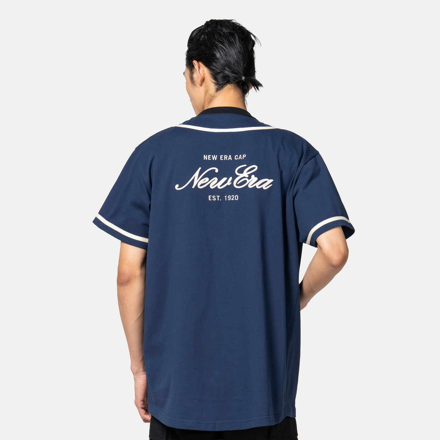 NEW ERA OCEANSIDE BLUE BASEBALL JERSEY