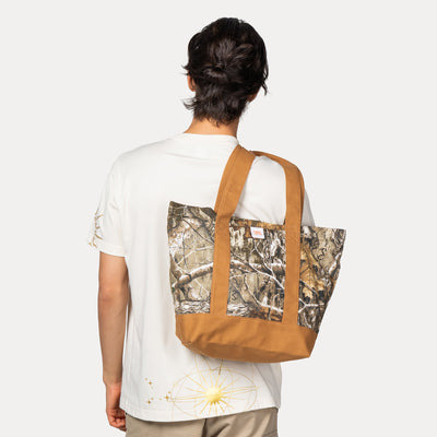 NEW ERA EARTHY SKIN REAL TREE EDGE BROWN TOTE BAG