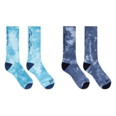 NEW ERA BASIC 2 PACK BLUE FOAM AND MUTED INDIGO SOCKS