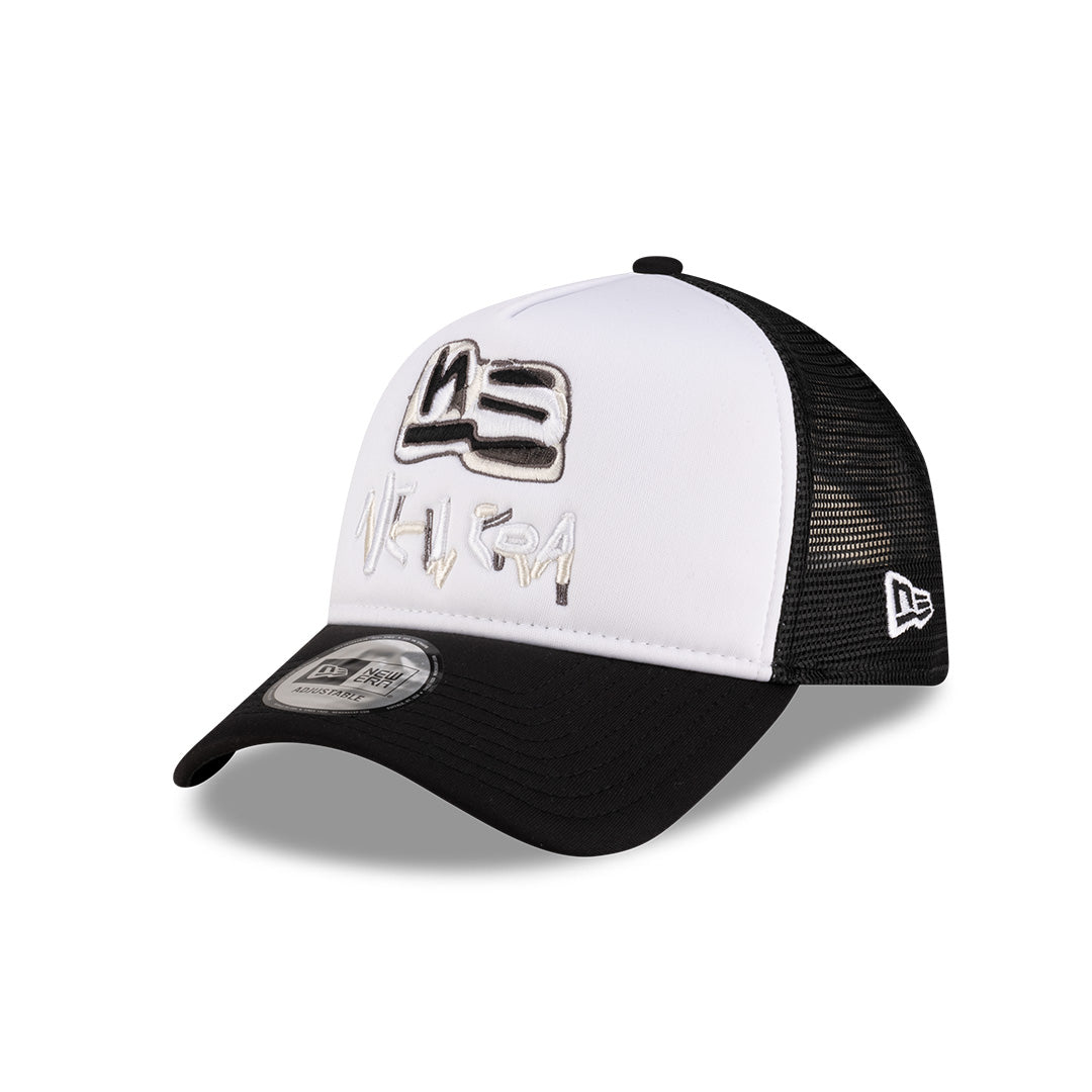 NEW ERA X SHOHEI OCHIAI 2-TONE BLACK VISOR WHITE 9FORTY AF TRUCKER CAP
