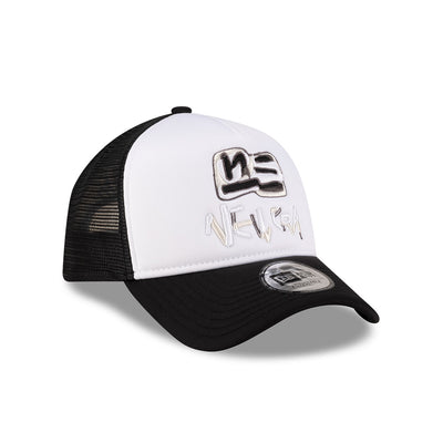 NEW ERA X SHOHEI OCHIAI 2-TONE BLACK VISOR WHITE 9FORTY AF TRUCKER CAP
