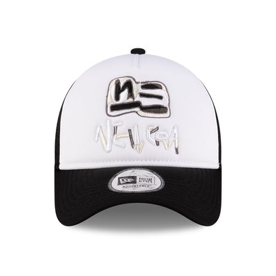 NEW ERA X SHOHEI OCHIAI 2-TONE BLACK VISOR WHITE 9FORTY AF TRUCKER CAP