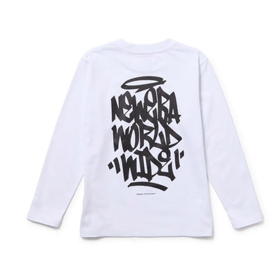 NEW ERA GRAFFITI WHITE YOUTH LONG SLEEVE T-SHIRT
