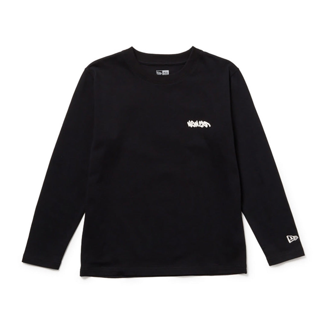 NEW ERA GRAFFITI BLACK YOUTH LONG SLEEVE T-SHIRT
