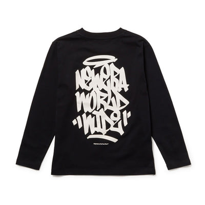 NEW ERA GRAFFITI BLACK YOUTH LONG SLEEVE T-SHIRT
