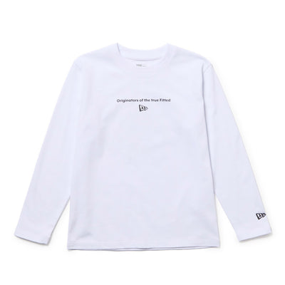 NEW ERA CIRCLE WHITE YOUTH LONG SLEEVE T-SHIRT