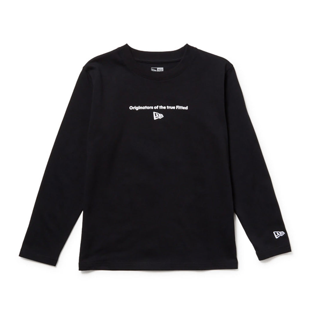 NEW ERA CIRCLE BLACK YOUTH LONG SLEEVE T-SHIRT