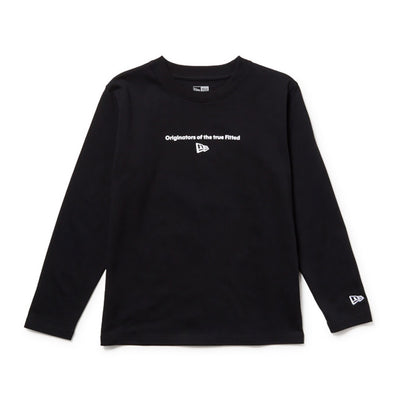 NEW ERA CIRCLE BLACK YOUTH LONG SLEEVE T-SHIRT