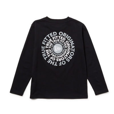 NEW ERA CIRCLE BLACK YOUTH LONG SLEEVE T-SHIRT