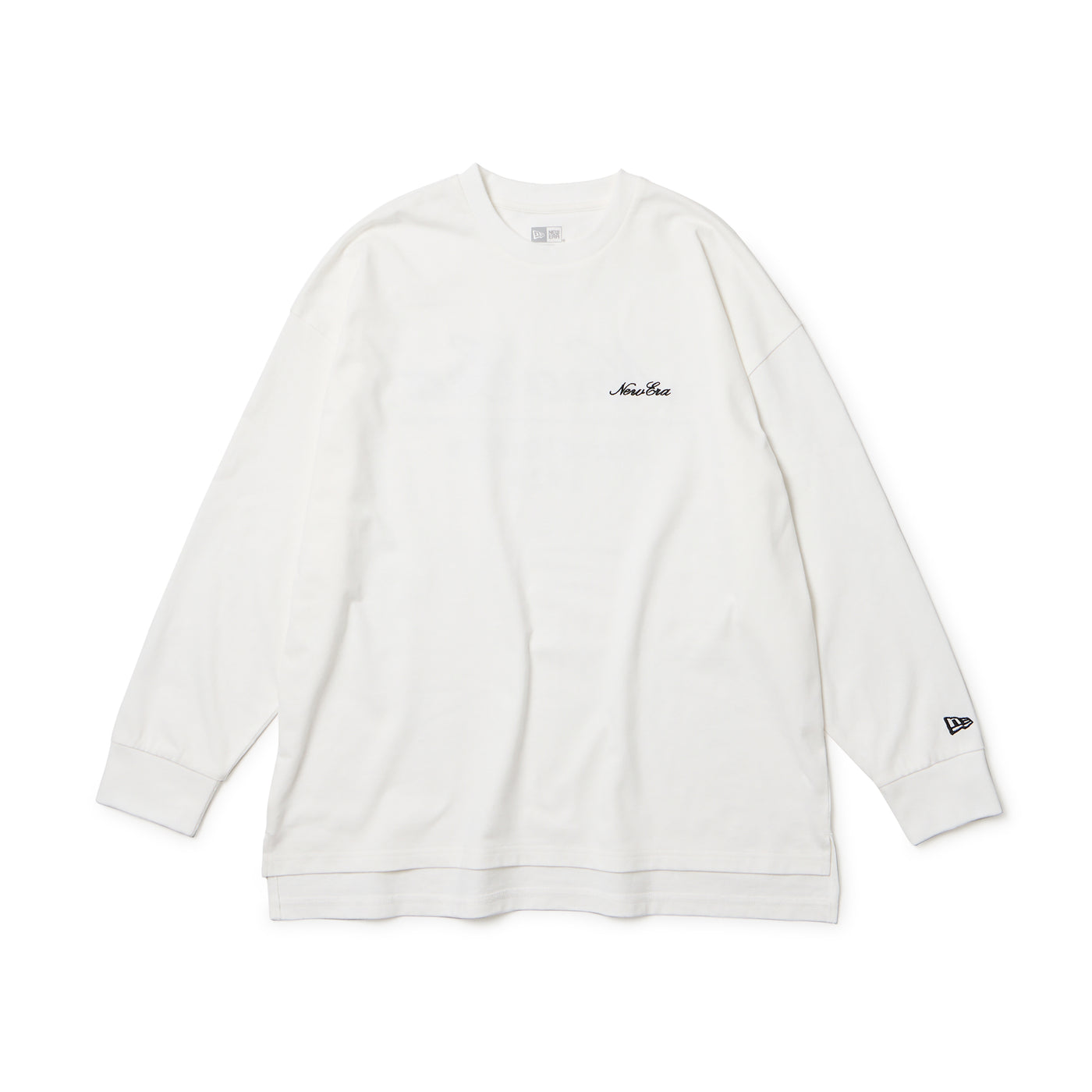 NEW ERA SCRIPT LOGO WHITE WOMEN OVERSIZED LONG SLEEVE T-SHIRT