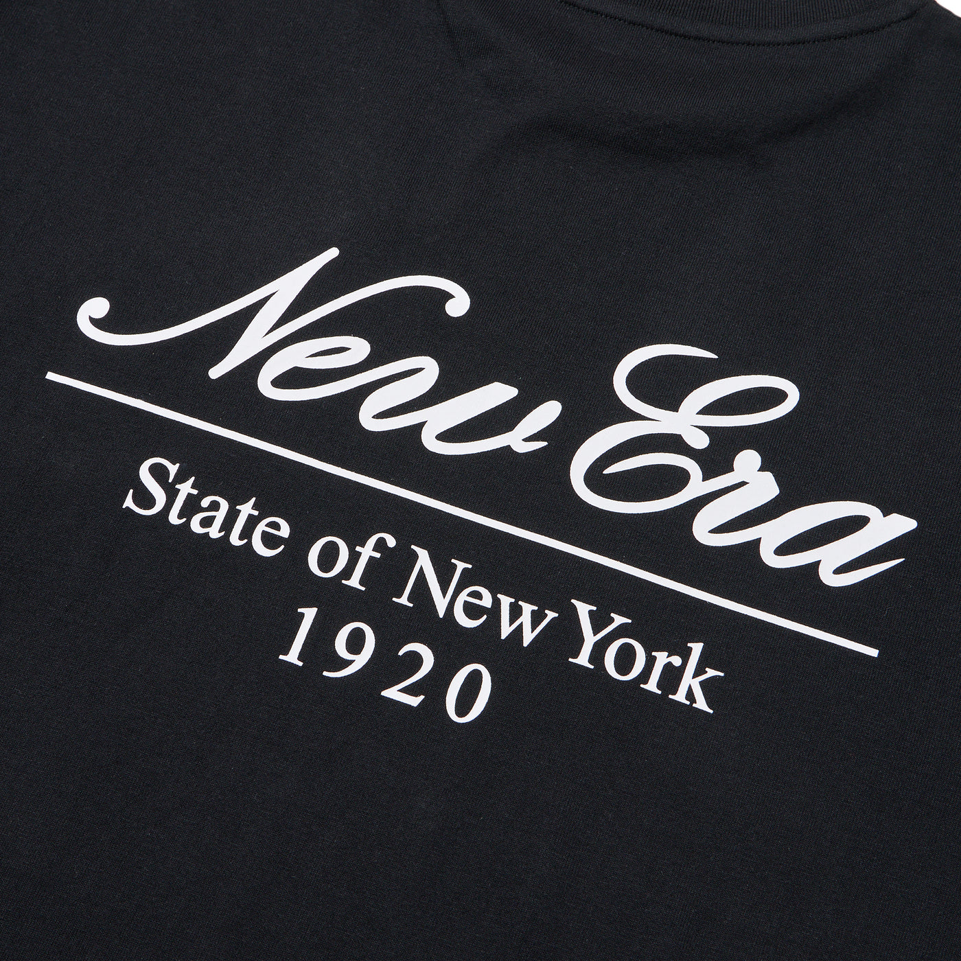 NEW ERA SCRIPT LOGO BLACK WOMEN OVERSIZED LONG SLEEVE T-SHIRT