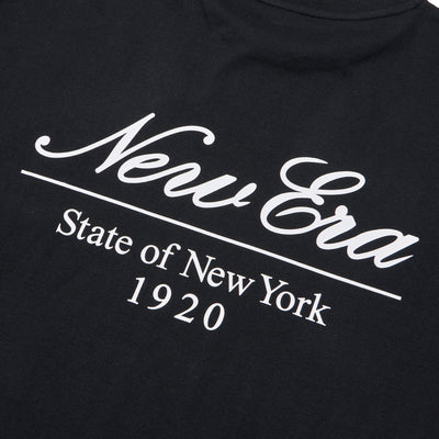 NEW ERA SCRIPT LOGO BLACK WOMEN OVERSIZED LONG SLEEVE T-SHIRT