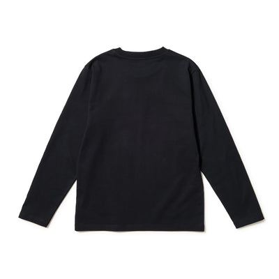NEW ERA BASIC SQUARE LOGO PUFF PRINT BLACK WOMEN LONG SLEEVE T-SHIRT
