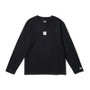 NEW ERA BASIC SQUARE LOGO PUFF PRINT BLACK WOMEN LONG SLEEVE T-SHIRT