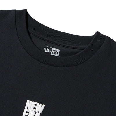 NEW ERA BASIC SQUARE LOGO PUFF PRINT BLACK WOMEN LONG SLEEVE T-SHIRT