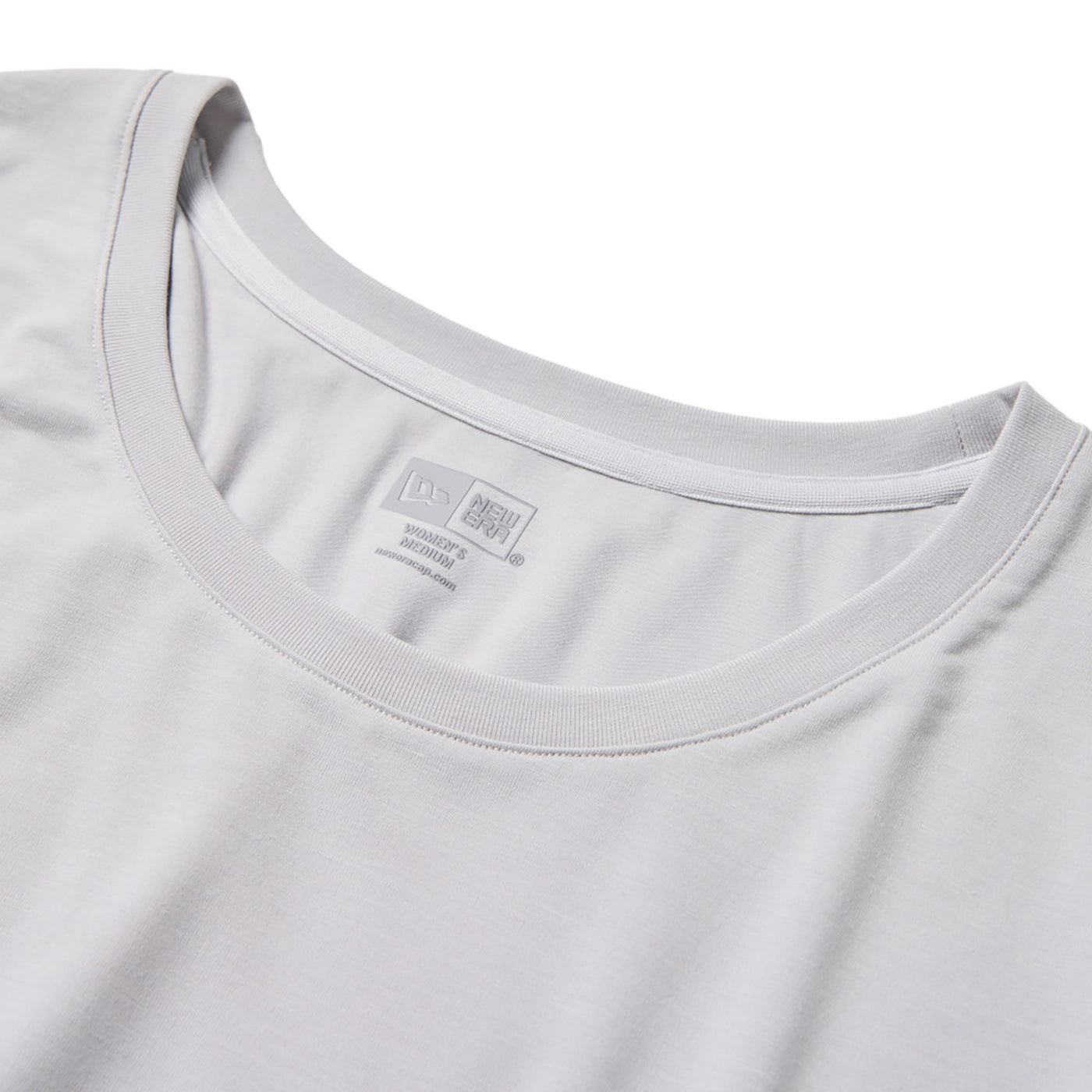 NEW ERA SPLIT-BACK VERTICAL LOGO GRAY WOMEN LONG SLEEVE T-SHIRT