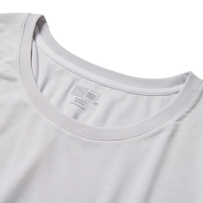 NEW ERA SPLIT-BACK VERTICAL LOGO GRAY WOMEN LONG SLEEVE T-SHIRT