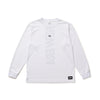 NEW ERA VERTICAL LOGO WHITE LONG SLEEVE T-SHIRT