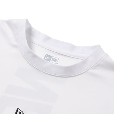 NEW ERA VERTICAL LOGO WHITE LONG SLEEVE T-SHIRT
