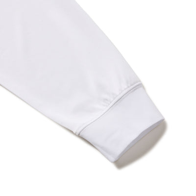 NEW ERA VERTICAL LOGO WHITE LONG SLEEVE T-SHIRT
