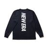 NEW ERA VERTICAL LOGO NAVY LONG SLEEVE T-SHIRT