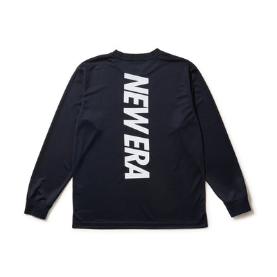 NEW ERA VERTICAL LOGO NAVY LONG SLEEVE T-SHIRT