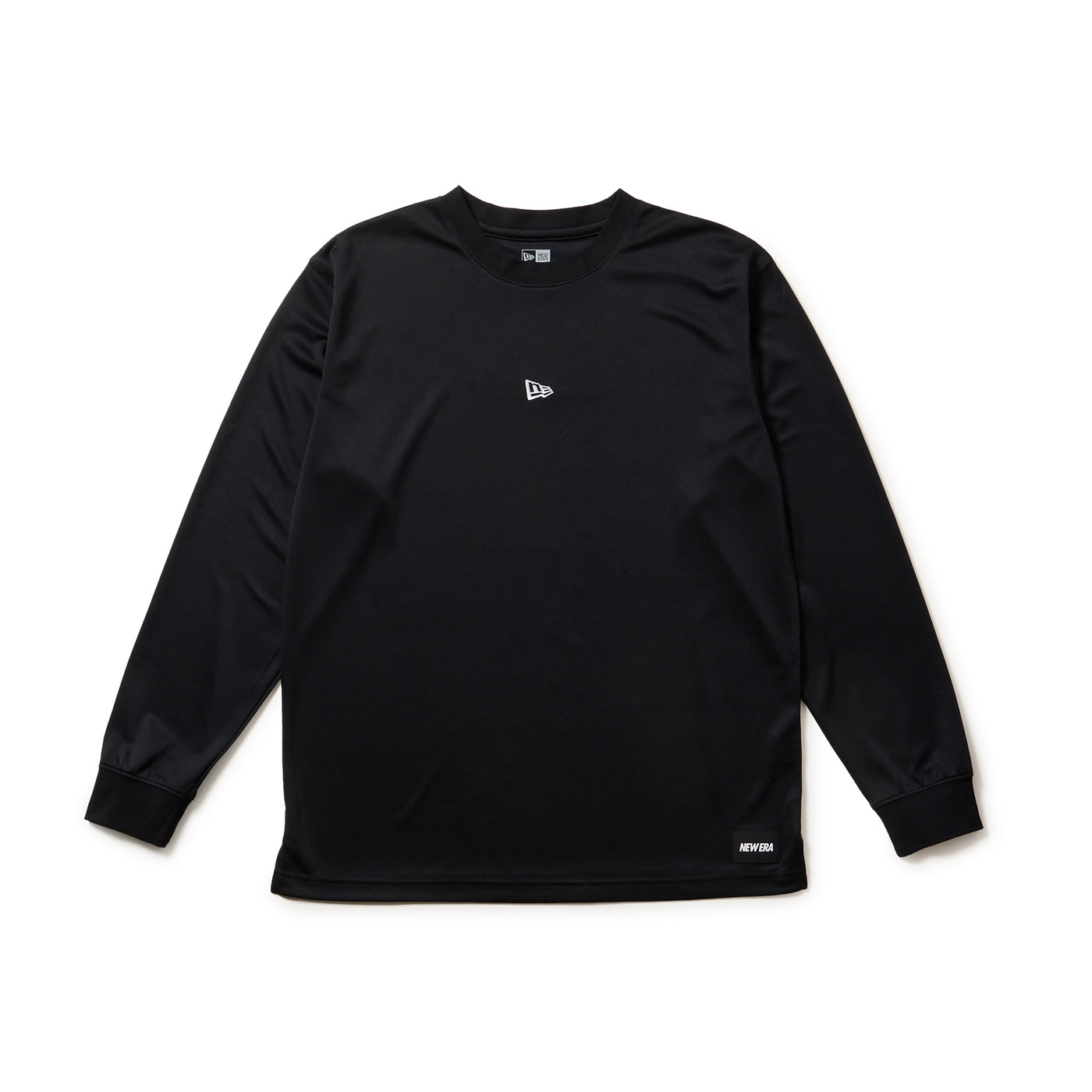 NEW ERA VERTICAL LOGO BLACK LONG SLEEVE T-SHIRT