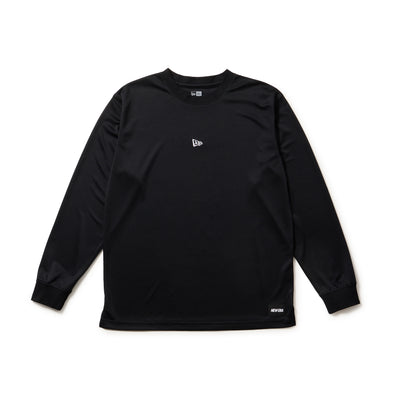 NEW ERA VERTICAL LOGO BLACK LONG SLEEVE T-SHIRT