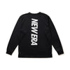 NEW ERA VERTICAL LOGO BLACK LONG SLEEVE T-SHIRT
