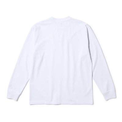 NEW ERA MINI FLAG LOGO WHITE LONG SLEEVE T-SHIRT