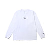 NEW ERA MINI FLAG LOGO WHITE LONG SLEEVE T-SHIRT