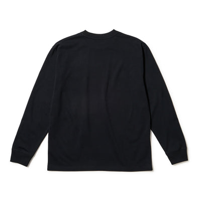 NEW ERA MINI FLAG LOGO BLACK LONG SLEEVE T-SHIRT
