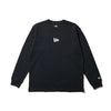 NEW ERA MINI FLAG LOGO BLACK LONG SLEEVE T-SHIRT