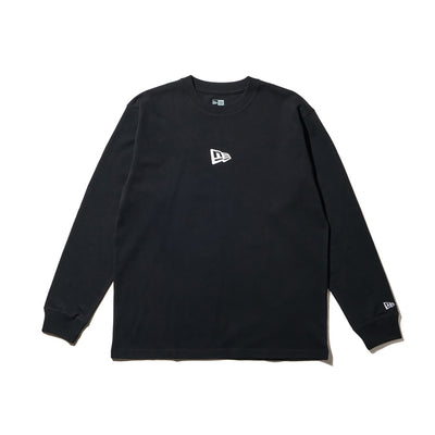 NEW ERA MINI FLAG LOGO BLACK LONG SLEEVE T-SHIRT