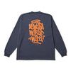 NEW ERA GRAFFITI GRAY OVERSIZED LONG SLEEVE T-SHIRT