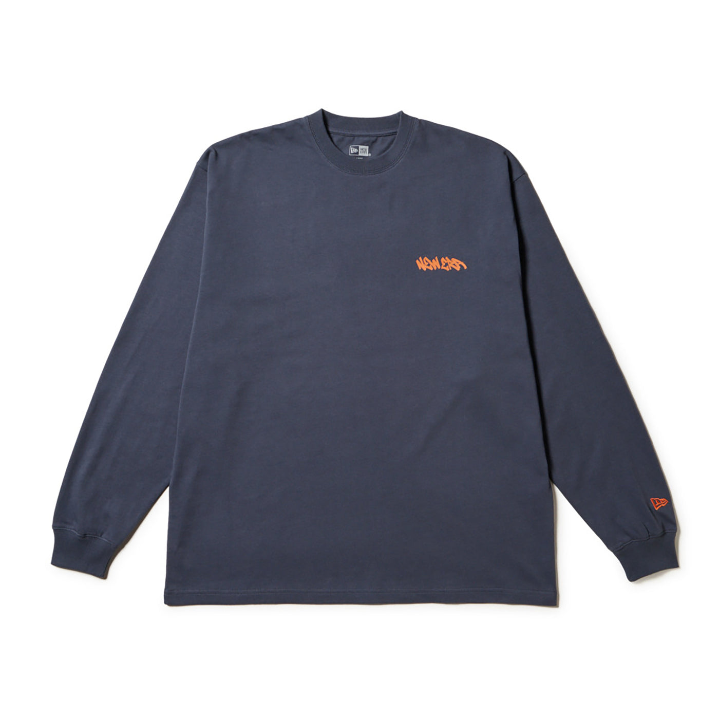 NEW ERA GRAFFITI GRAY OVERSIZED LONG SLEEVE T-SHIRT