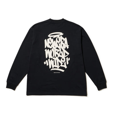 NEW ERA GRAFFITI BLACK OVERSIZED LONG SLEEVE T-SHIRT