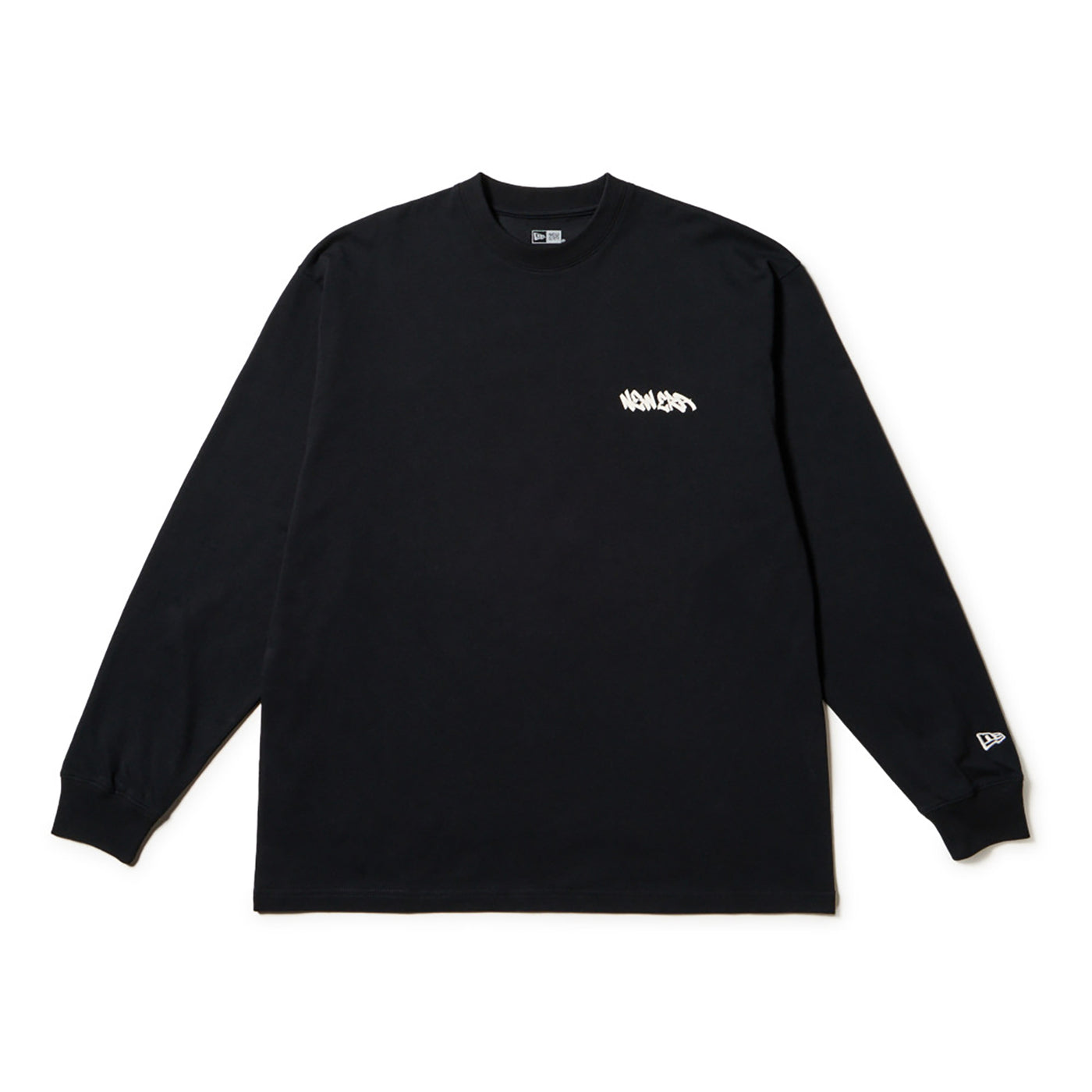 NEW ERA GRAFFITI BLACK OVERSIZED LONG SLEEVE T-SHIRT