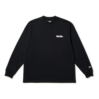 NEW ERA GRAFFITI BLACK OVERSIZED LONG SLEEVE T-SHIRT