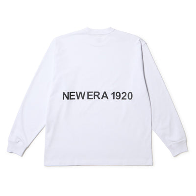 NEW ERA 1920 WHITE OVERSIZED LONG SLEEVE T-SHIRT