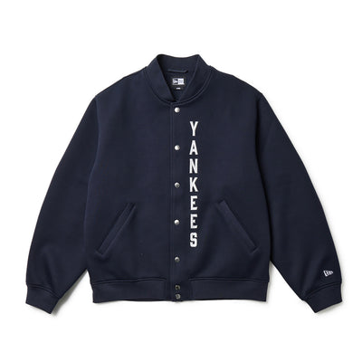 NEW YORK YANKEES TECH SWEAT NAVY VARSITY JACKET