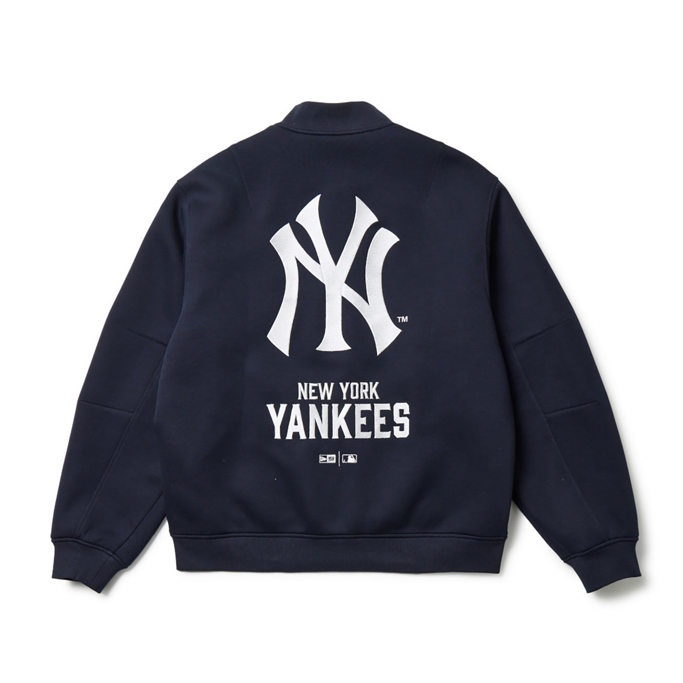NEW YORK YANKEES TECH SWEAT NAVY VARSITY JACKET