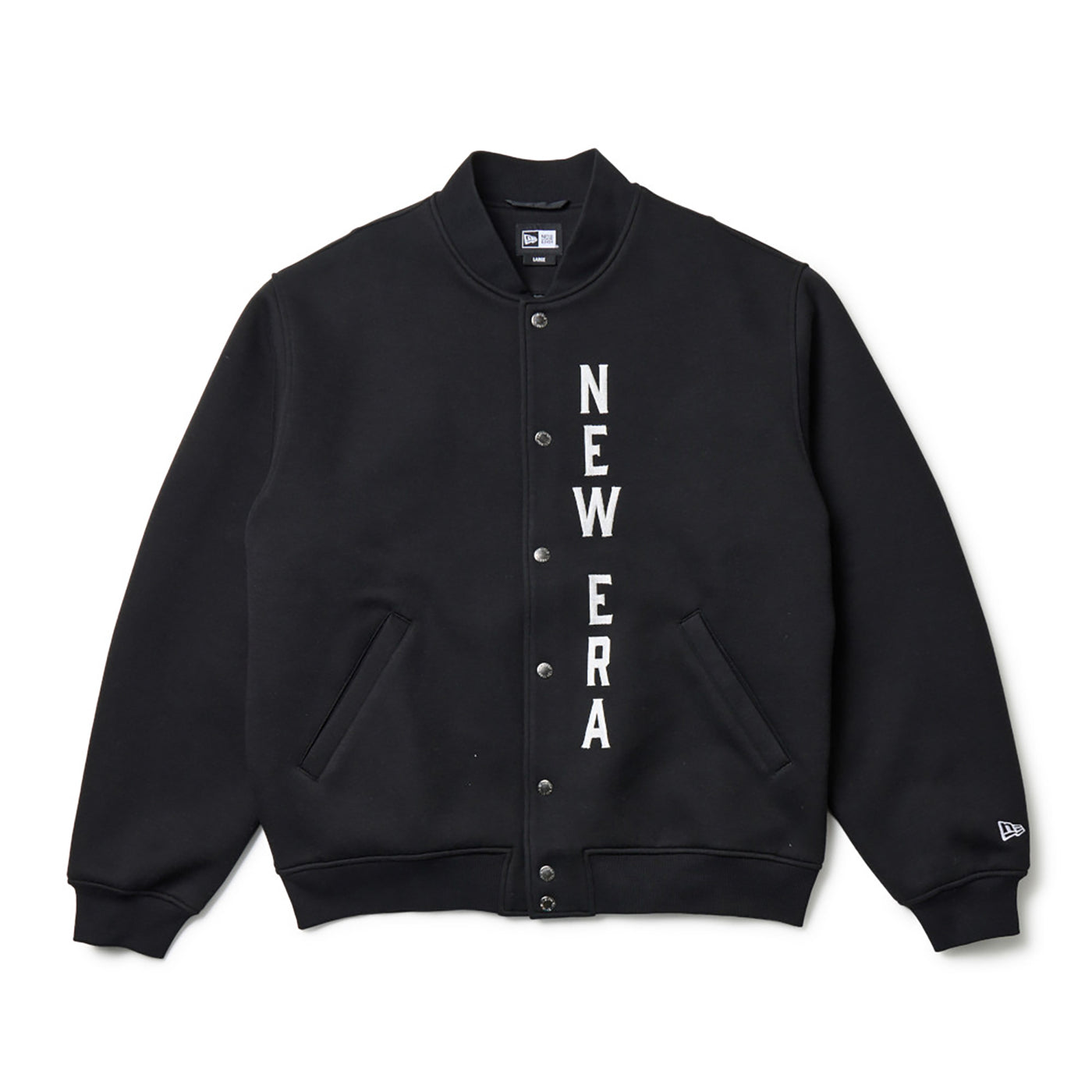 NEW ERA TECH SWEAT BLACK VARSITY JACKET