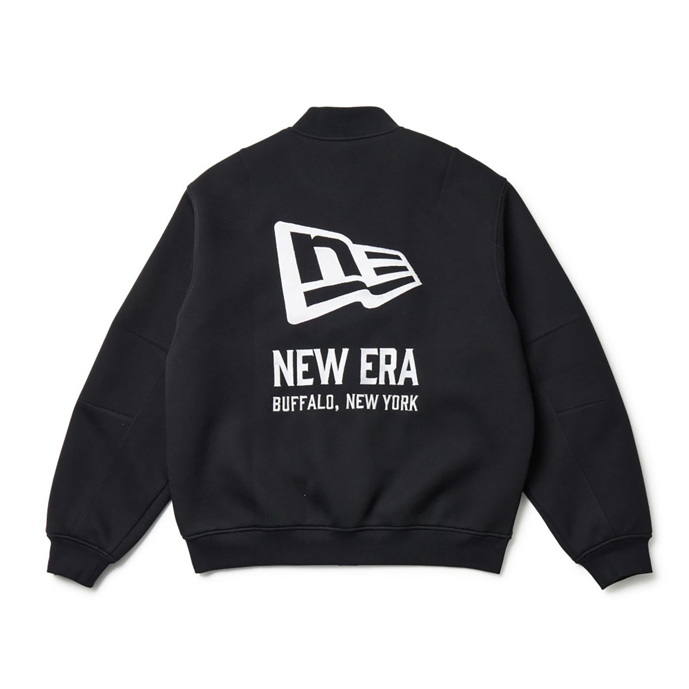 NEW ERA TECH SWEAT BLACK VARSITY JACKET