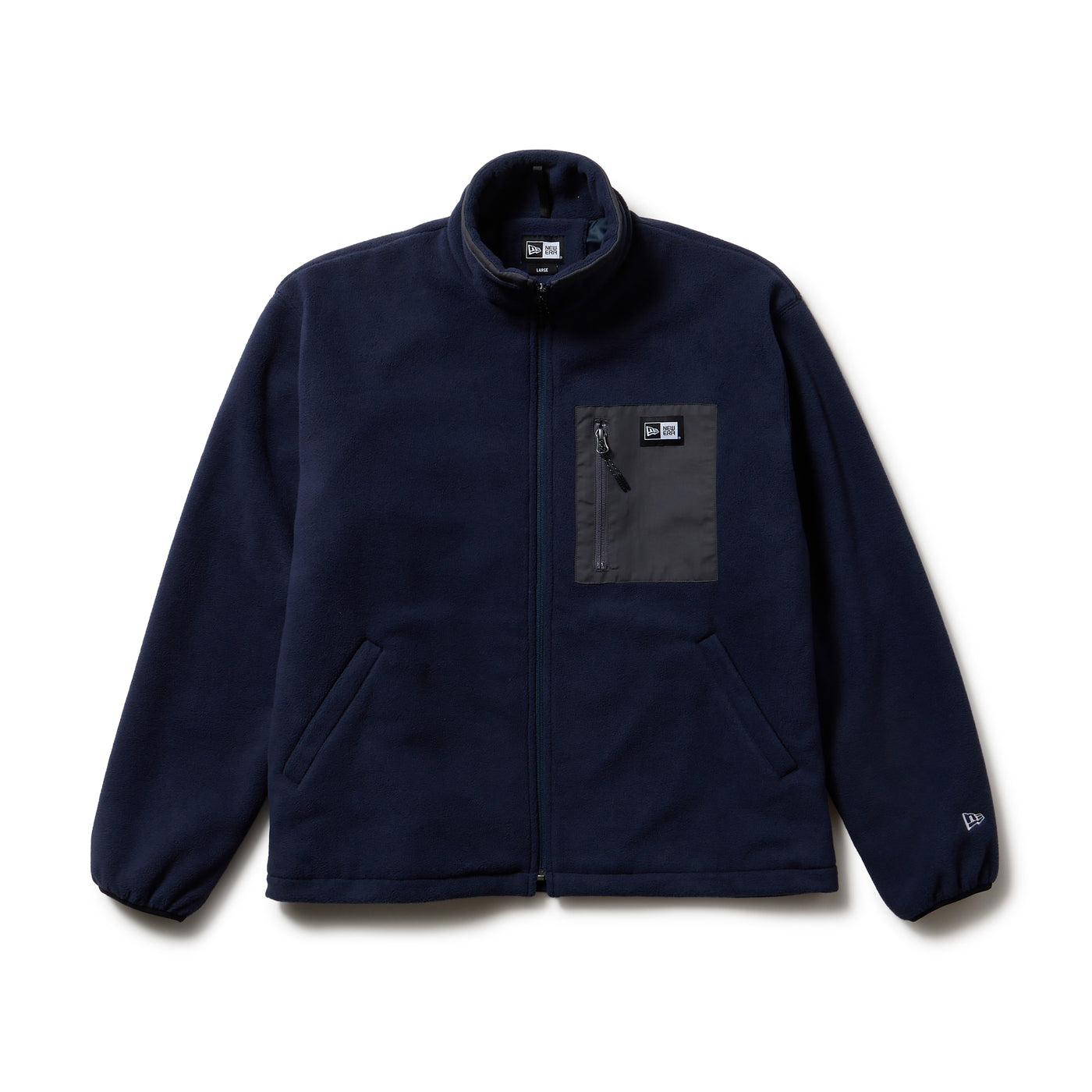 NEW ERA POCKET NAVY FLEECE JACKET