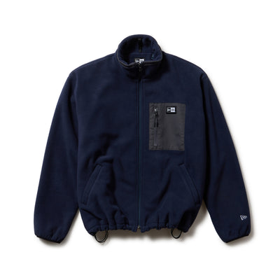 NEW ERA POCKET NAVY FLEECE JACKET