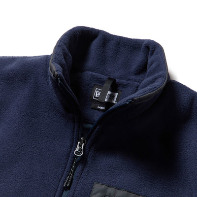 NEW ERA POCKET NAVY FLEECE JACKET