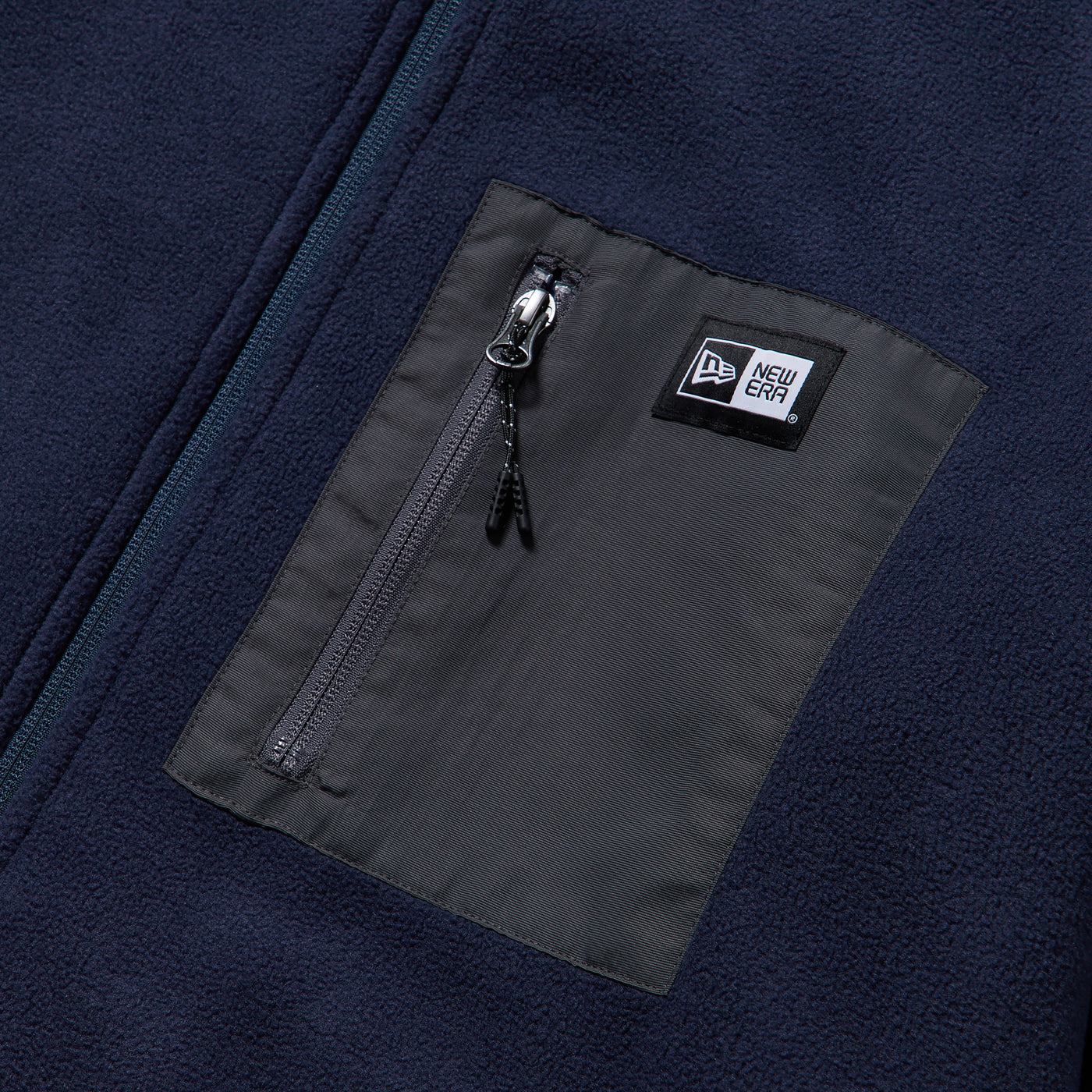 NEW ERA POCKET NAVY FLEECE JACKET
