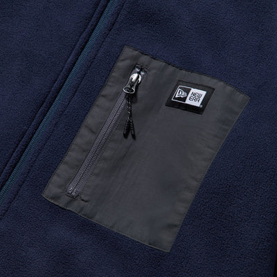 NEW ERA POCKET NAVY FLEECE JACKET