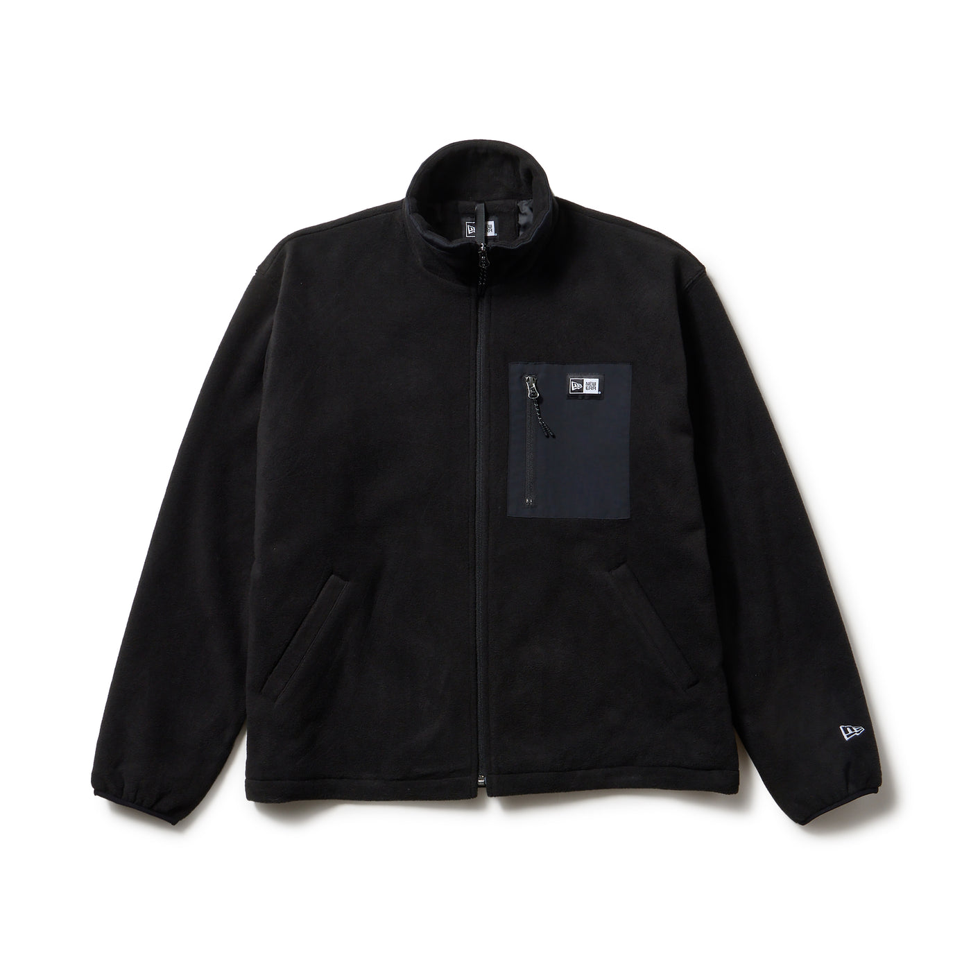 NEW ERA POCKET BLACK FLEECE JACKET